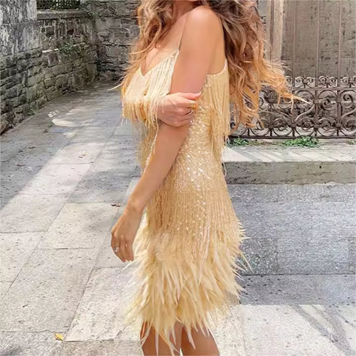 Shimmering Fringe Dress